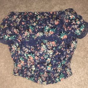 Off the shoulder floral top